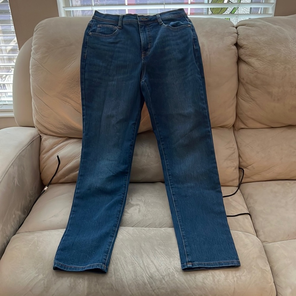 High rise, tummy control slim jeans.